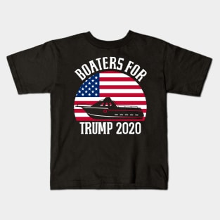 Deck Boat Boaters For Trump 2020 Graphic Art Kids T-Shirt